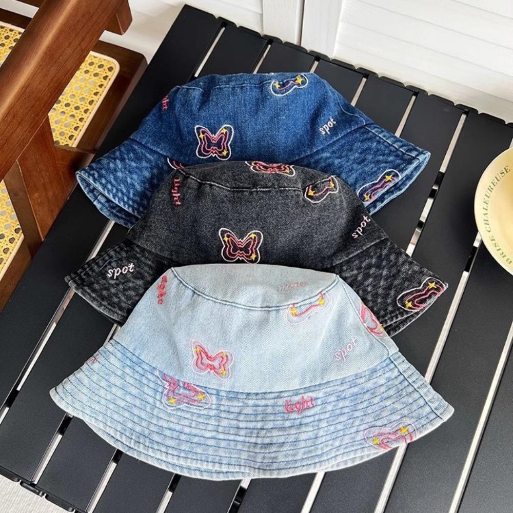 Unisex Cotton Bucket Hats Summer Men Denim Beach Cap New Fabric Sunbonnet