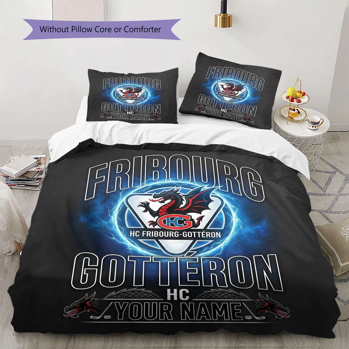 Pielāgotā vārda HC Fribourg‑Gotteron raksta gultasveļas