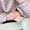 3D Pink Bowknot Phone Case for iPhone 14 15 16 17 Pro Max 17Pro Clear Soft TPU Shockproof Protective Cover For Women girls