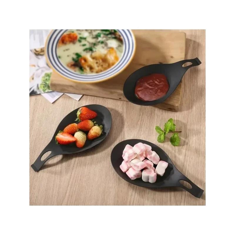 Silicone Spoon Shelf Heat Resistant Spoon Holder Spoon Rest Chopstick Tray Pot Holder Utensil Spatula Holder Mat Kitchen Gadgets