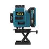 Yofidra 16 Lines 4D Laser Level Automatic 360 Horizontal Vertical Self-leveling Ultra Powerful Green Beam For 18V Battery
