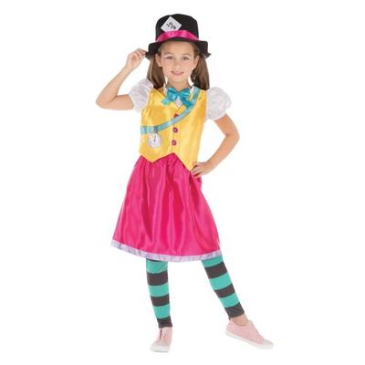 Childrens/Girls Mad Hatter Girl Costume
