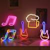 Neon Lights, Music, Violin Notes, Shape Lights, Room Atmosphere Lights, Decorative Lights, Christmas Lights