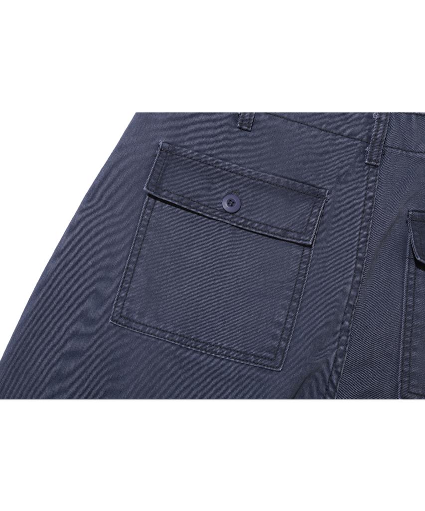 BASEMOMENT Washed Fatigue Work Pants Slate Blue