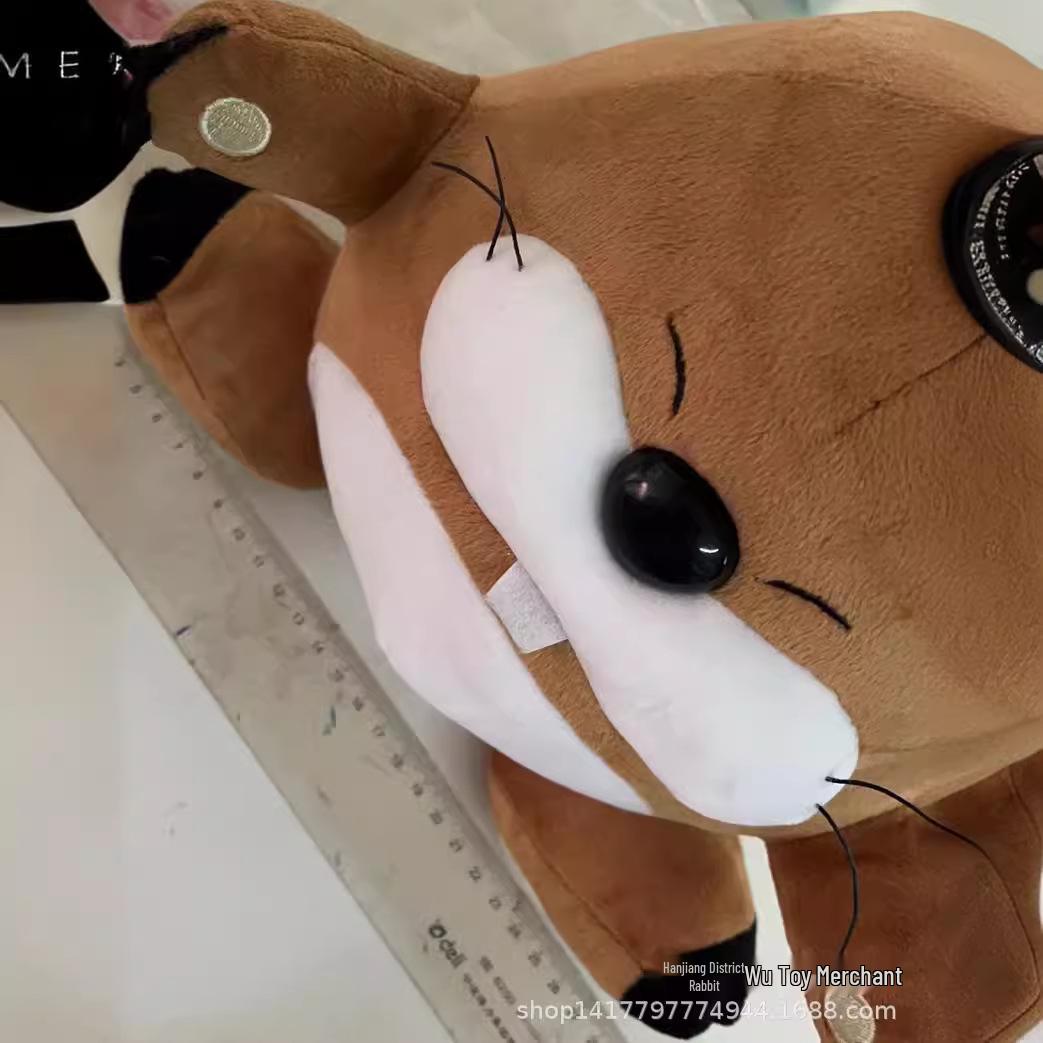 Cross-border Hamster Bear Plush Toy with Mole Game 22 cm, 0.25 kg коричневый