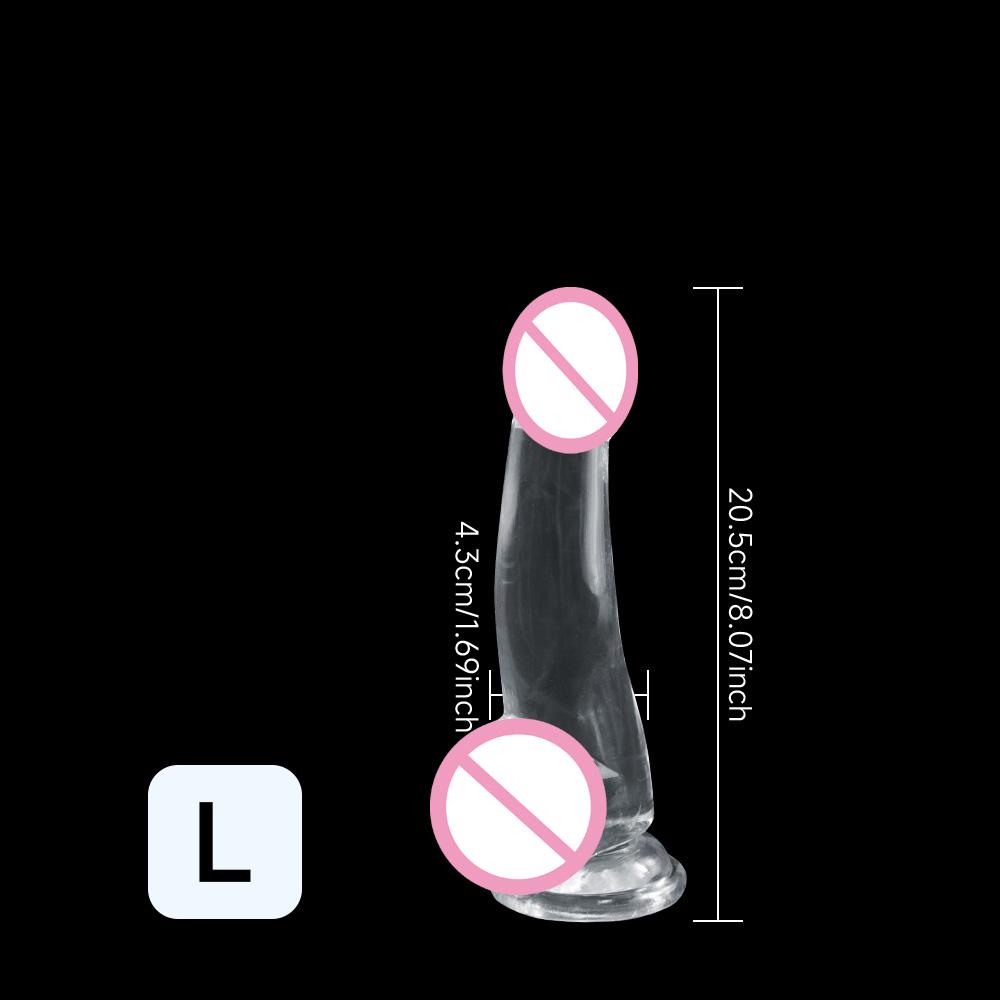 Multi-Size TPE Jelly Penis Dildo with Suction Cup, Anal Plug Vaginal Masturbator, Unisex Adult Sexy Sex Toy for Couples, Sex Toy
