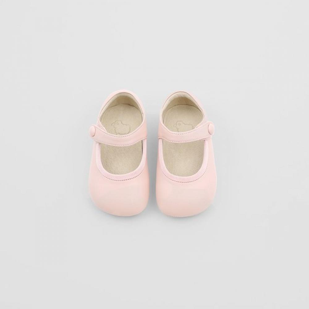 Agneau Baby Girl Flat Shoes Gift Wrap Pansy Pink