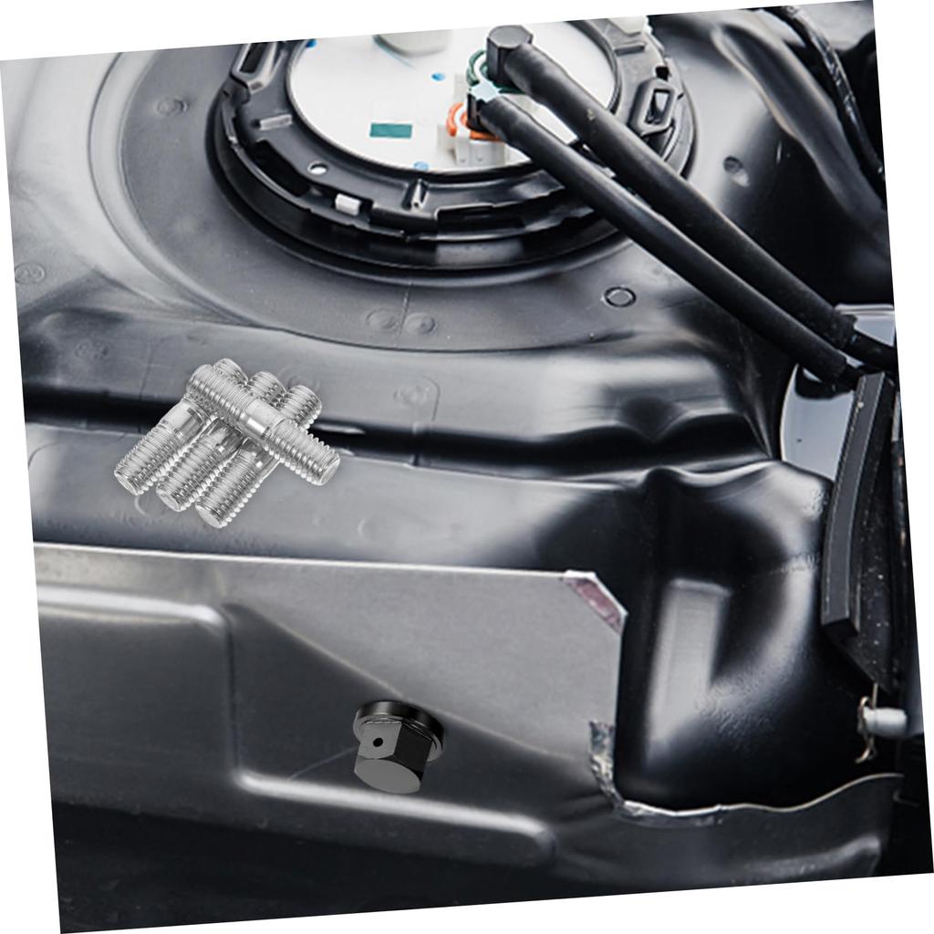 HAKIDZEL 4pcs Muffler Screws Double End Threaded Stud Carbon Steel