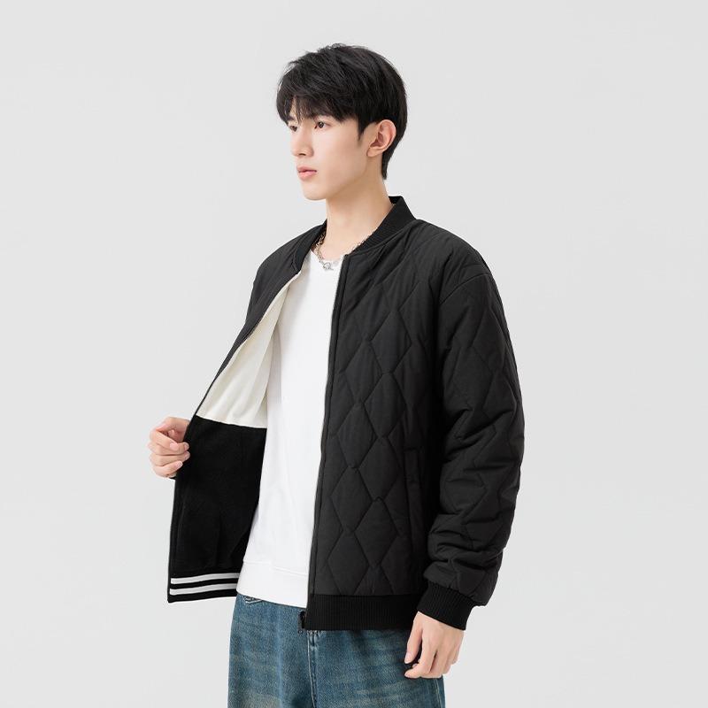 Double-sided Wear Stand-up Neck Cotton-padded Jacket Men's Winter Piled and Thickened Cotton Clothes Trendy Brand Loose Couple Warm Bread Clothes