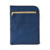 LIHIT LAB. Goshuin-cho (Shrine Seal Book) Pouch, with PP Divider and Coin Pocket, Navy, A372-11