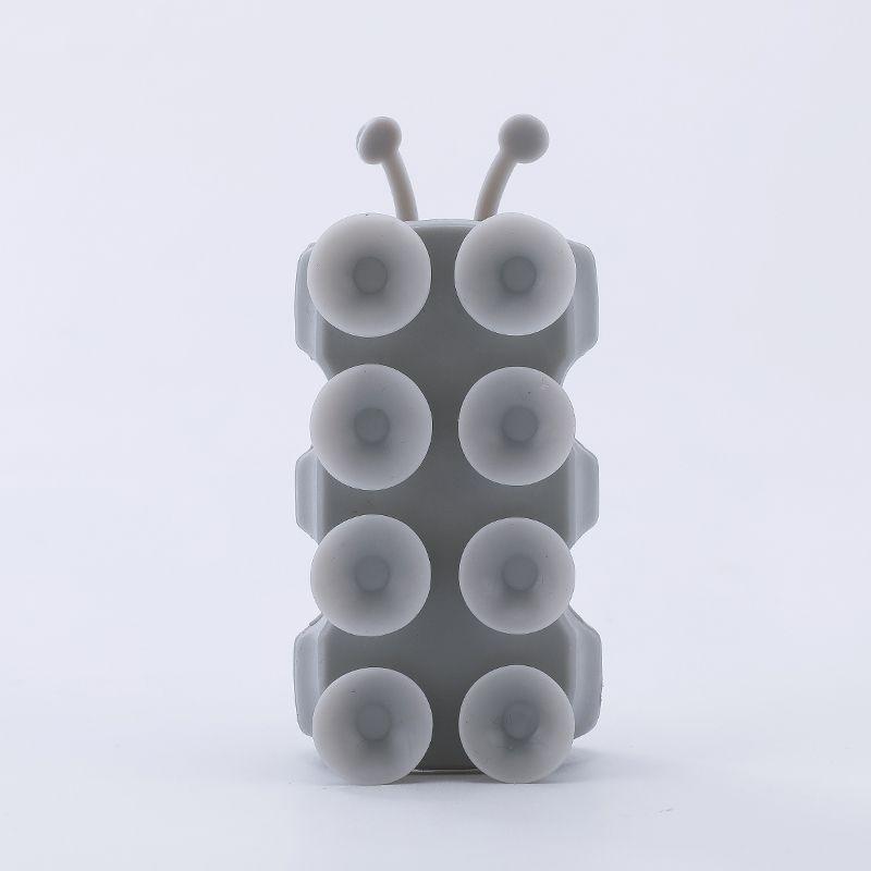 Movable Shower Head Holder With Suction Cup Adjustable Reusable Silicone Punch-Free Shower Holder Bathroom Hooks Accessories