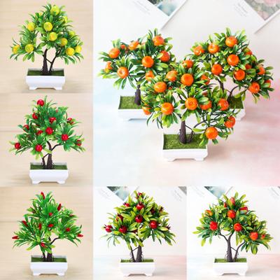 Lightweight Faux Orange Bonsai Fake Portable Fake Potted Flower