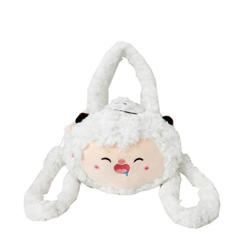 

Pleasant And Goat Big Big Wolf Cute Cartoon Plush Bag Shoulder Bags Teens Girls Paddi