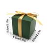 10/50 buc cutie pătrată verde de bomboane, cutie cadou, cutie de ambalare, petrecere, consumabile pentru nuntă, consumabile pentru copt