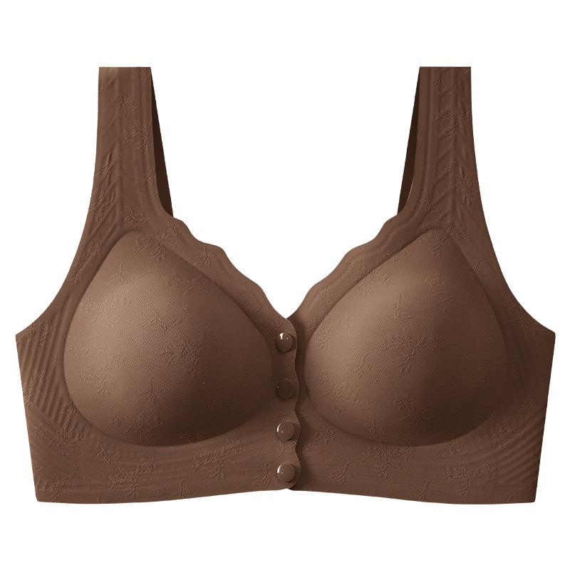 Front Buckle Mother, Big Chest, Small Gathering, Pull Anti-sagging, No Steel Ring, Middle-aged and Elderly Large Size Bra, Bra Cover
