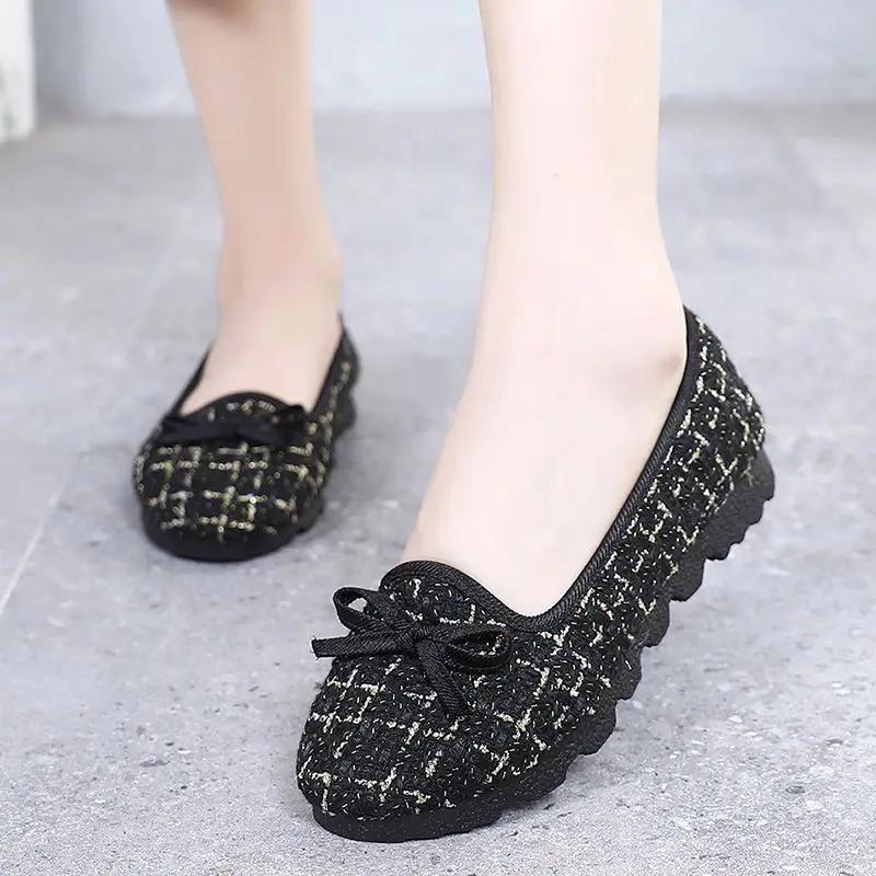 

Весна Осень С Бантом Женская Обувь Распродажа Корейский Дизайнер Роскошные Предложения Повседневная Обувь для Ходьбы Высокое Качество Новинка 39 Обувь для Женщин 41