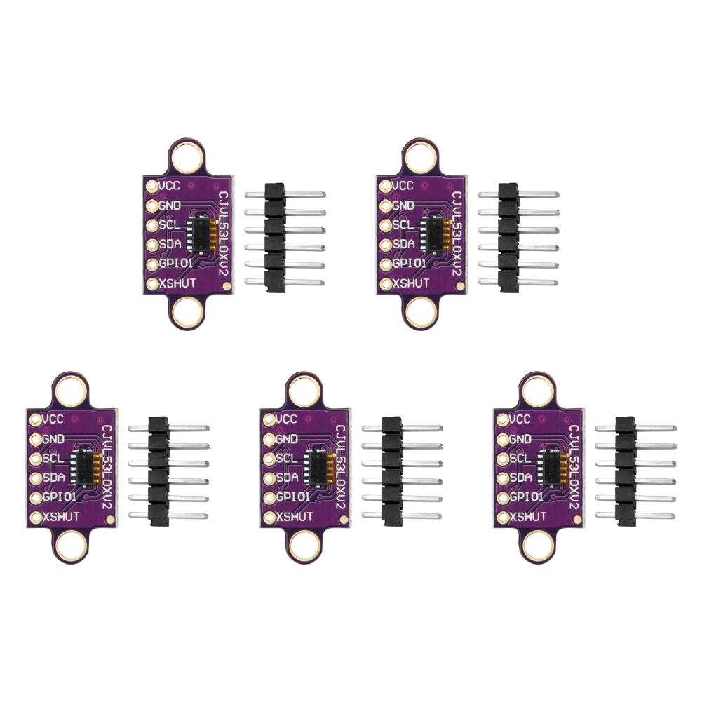 1-10PCS VL53L0X Time-of-Flight (ToF) Laser Ranging Sensor Breakout 940nm GY-VL53L0XV2 Laser Distance Module I2C IIC with Pin