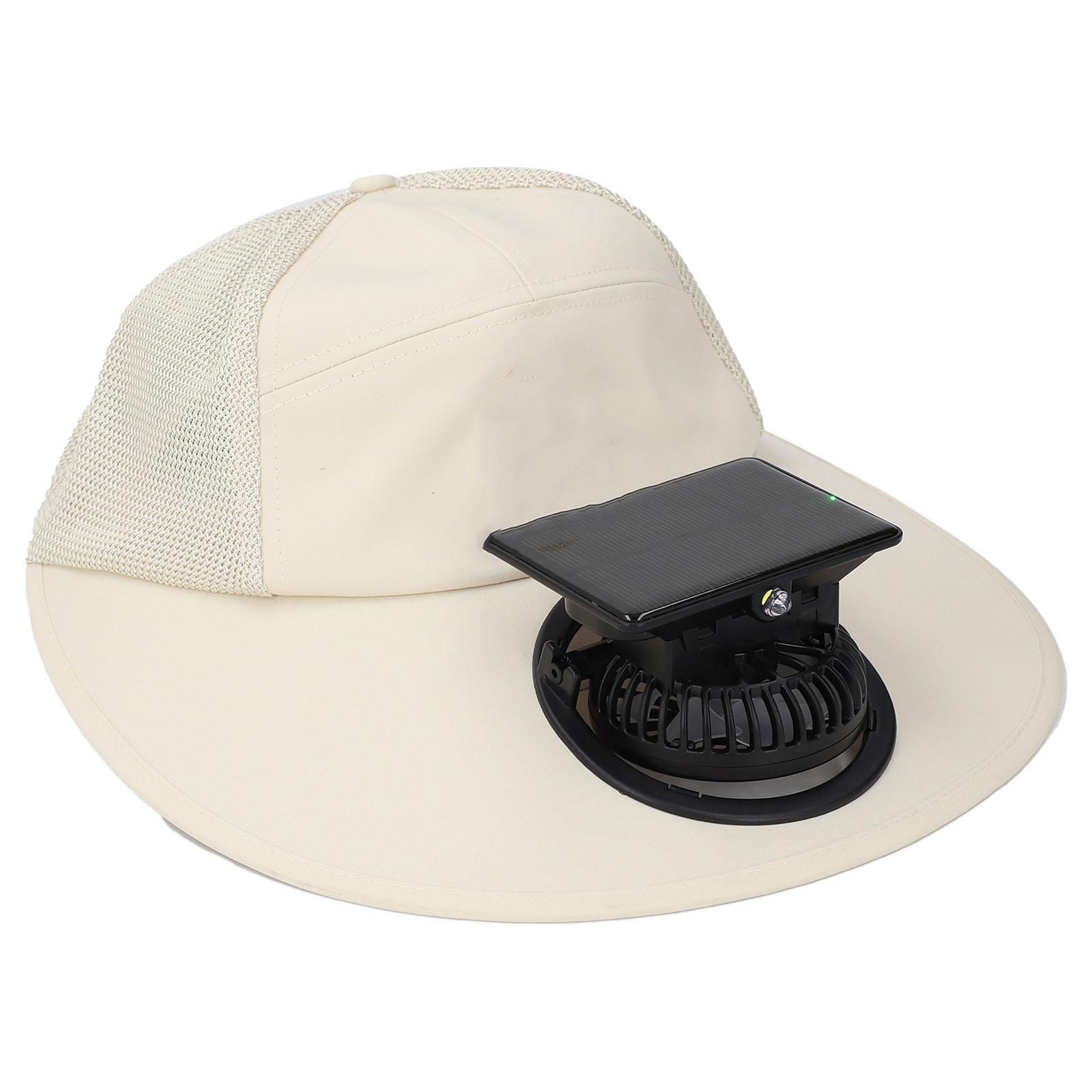 

Солнечная шляпа-вентилятор 3 скорости Перезаряжаемая Защита от ультрафиолета Голосовое управление Шляпа от солнца с широкими полями для игры в гольф