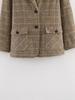 European and American Style, New Women's Clothing, Foreign Style, Fashionable, Casual Style, Thousand Bird Grid Blazer