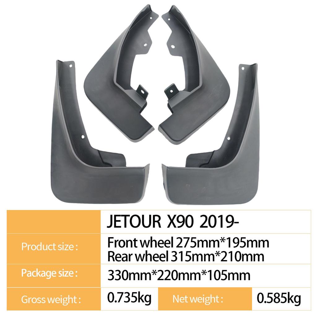 Chery Jetour X90 2019- Mudguards for Auto Tires