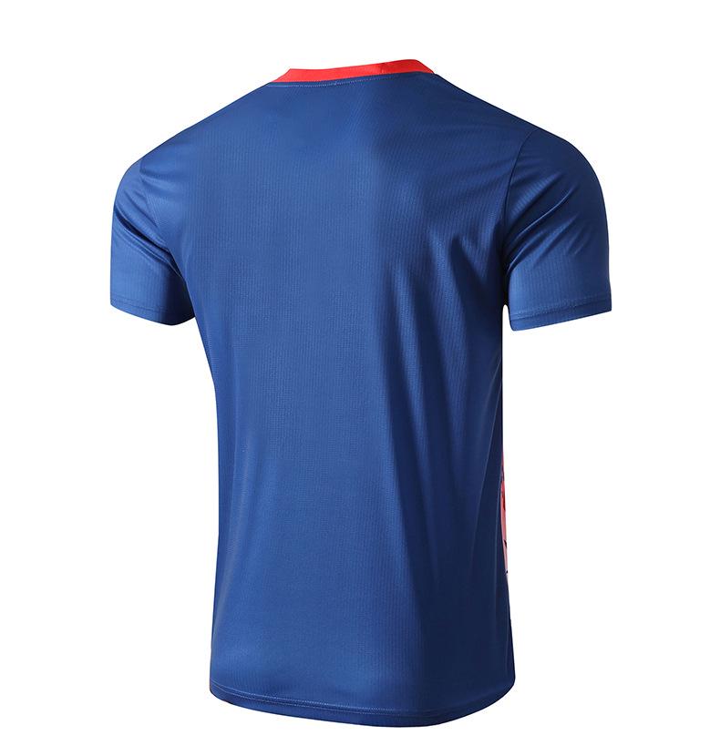 Unisex Quick-Dry Short-Sleeve Sports T-Shirt for Summer - Great for Badminton, Tennis, and Table Tennis