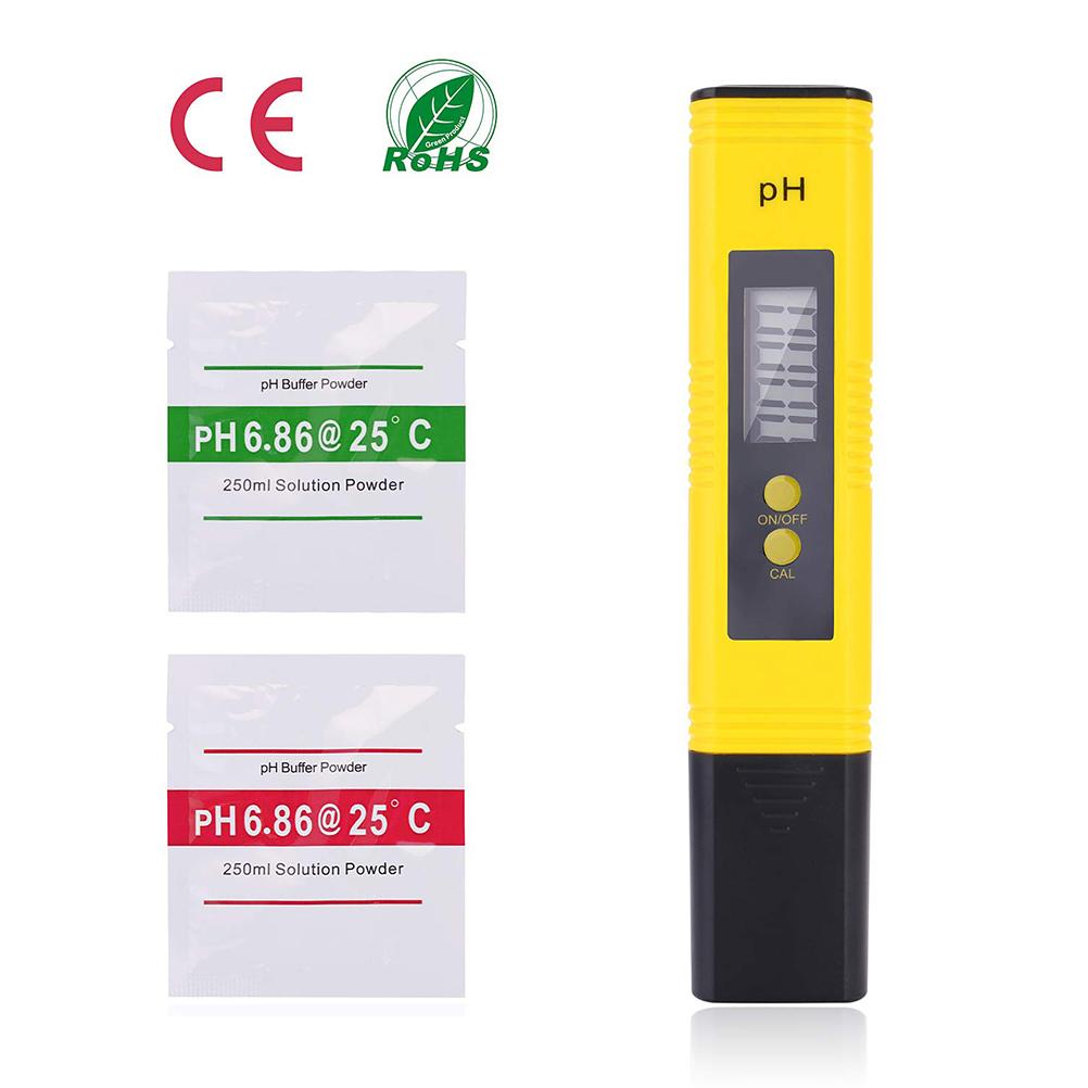 PH Value Meter Portable Water Quality Tester with LCD Display for Pools Hydroponic Aquarium Laboratory
