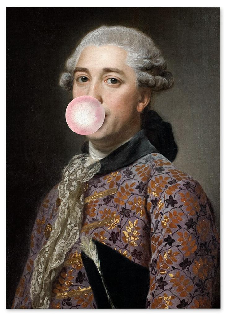 Poster Gentleman with Balloon Portrait