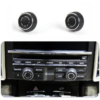 Center Console Audio Volume Knob Cover CD Control Switch Replacement For Porsche Cayenne Paramera Boxter Cayman Macan 718 911