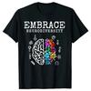 Funny Neurodiversity Autism Brain T Shirts Graphic Cotton Streetwear Short Sleeve Birthday Gifts Summer Style T-shirt Men