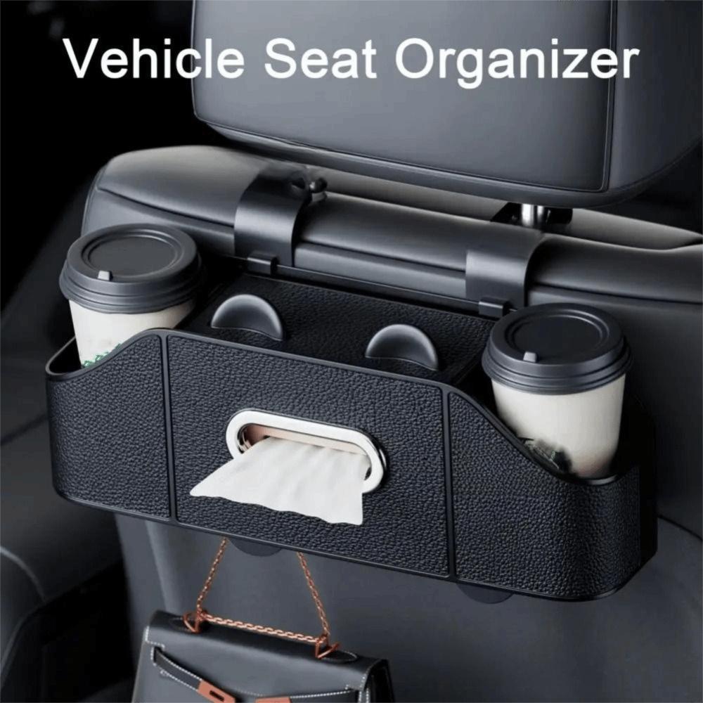 Hanging Hook Headrest Hanging Storage Box With Cup Holder Automotive Storage Rack  Car Backseat