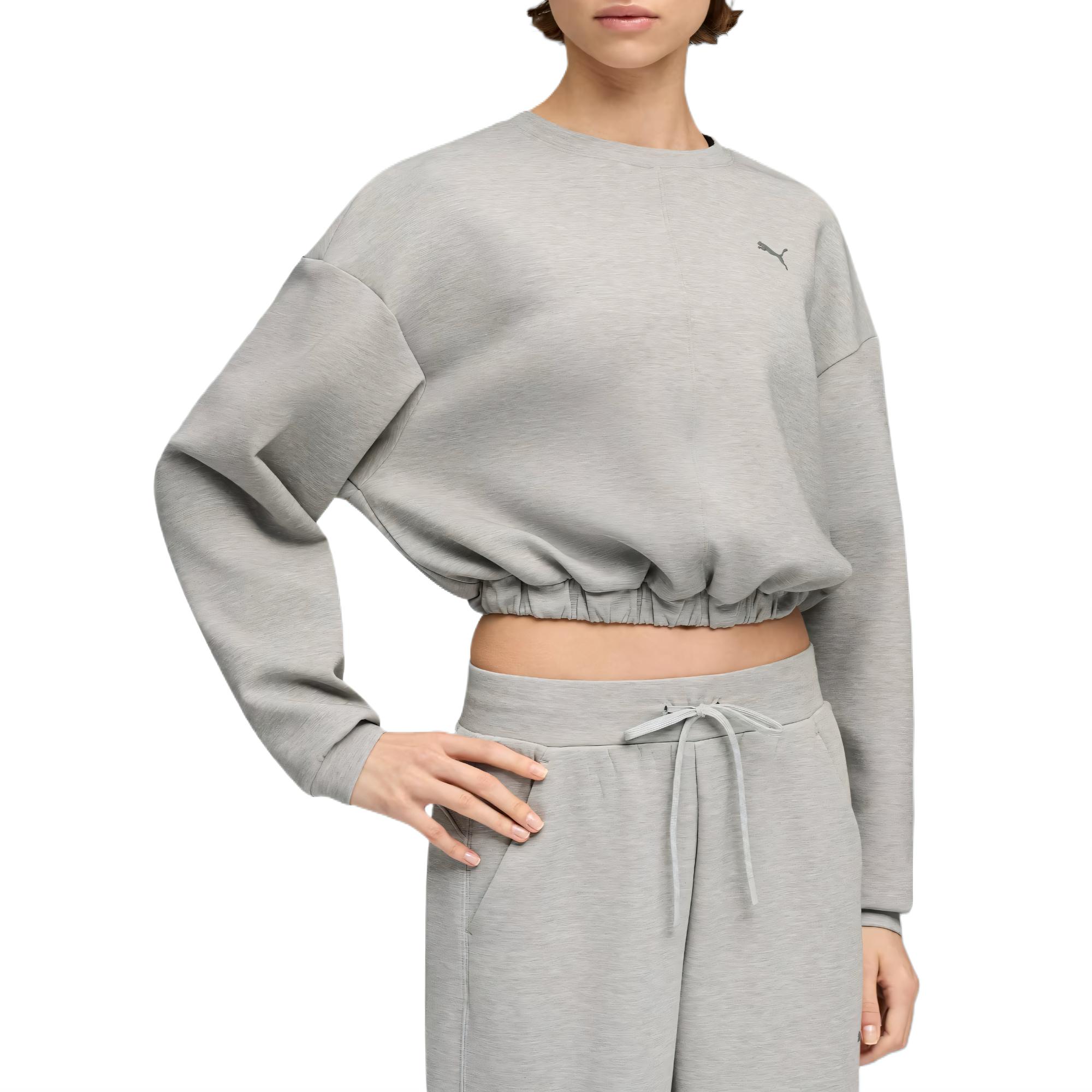 

Puma Cloudspun Classic Versatile Simple Comfortable Solid Color Sweatshirt Women tops 527461-04 L