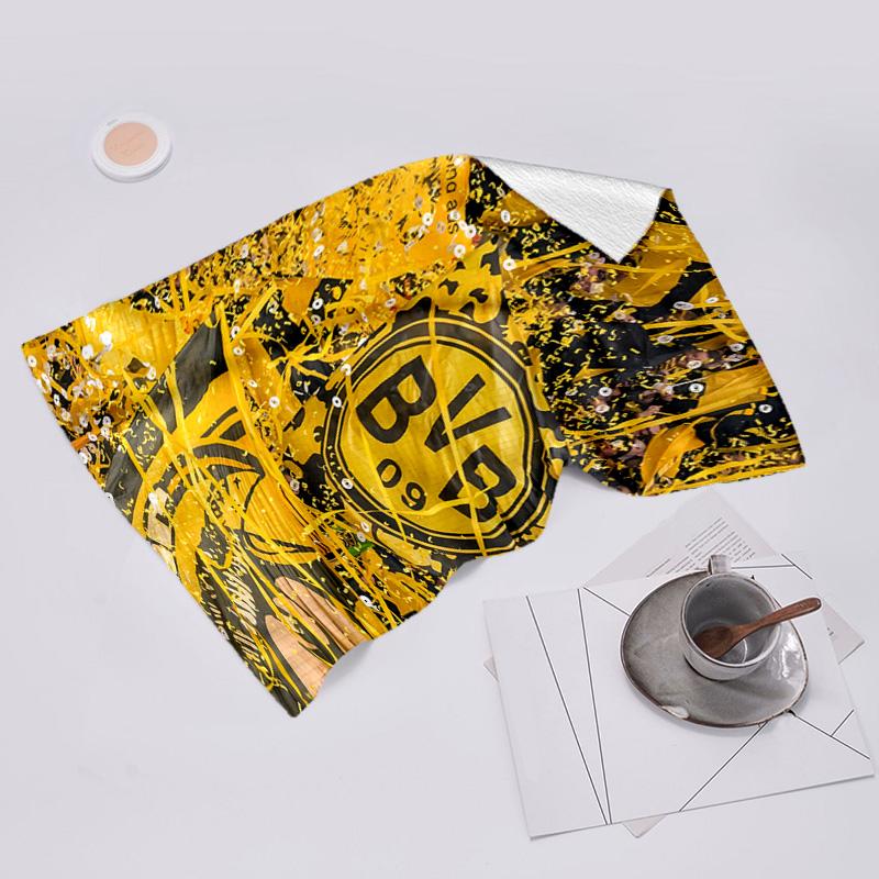 Proof Beach Towel with Borussia Dortmund Pattern - Soft,absorbent,quick-drying,machine Washable - Perfect for Swimming,camping,bathing