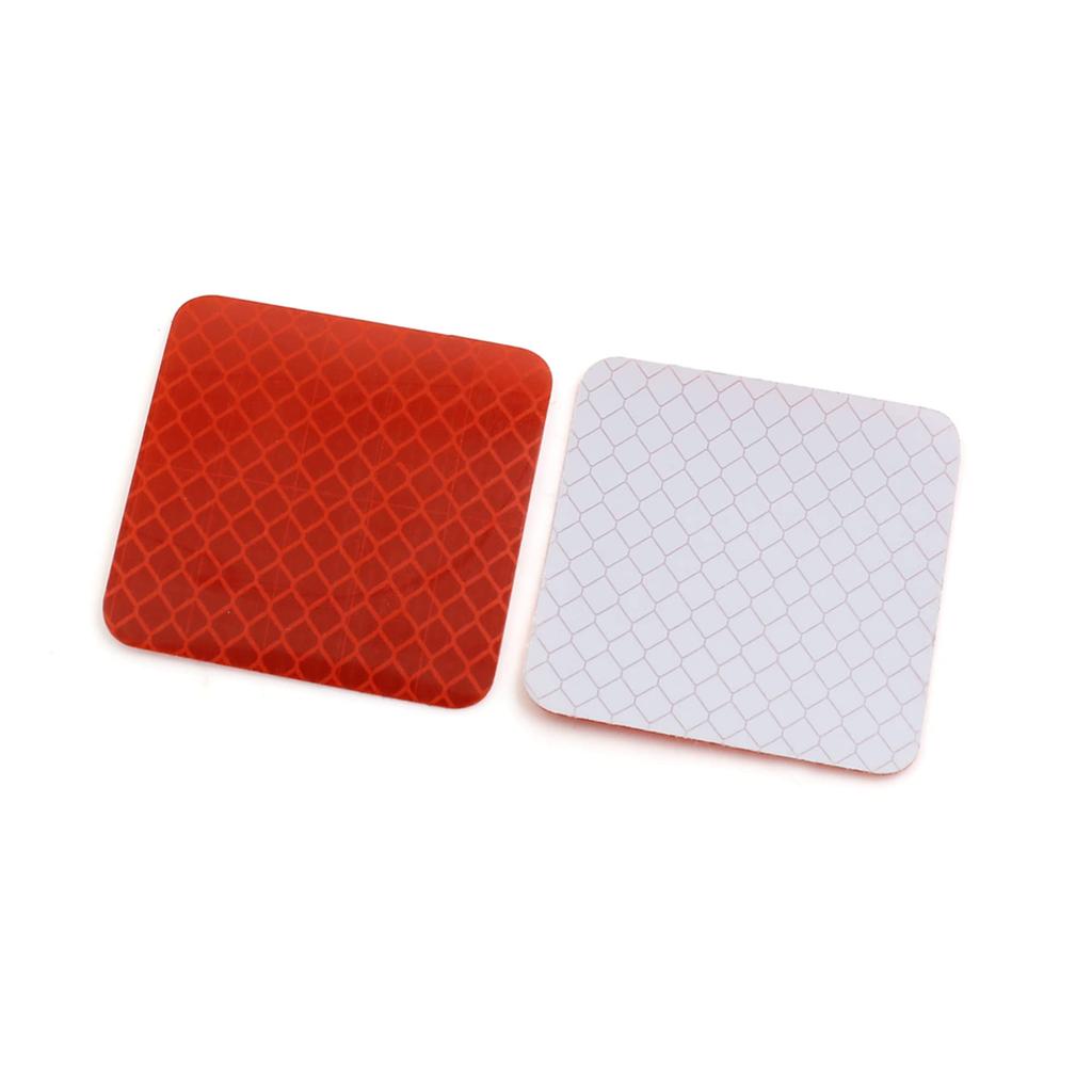 uxcell Car Sticker Safety Warning Tape Reflector Decal 5x5cm Red
