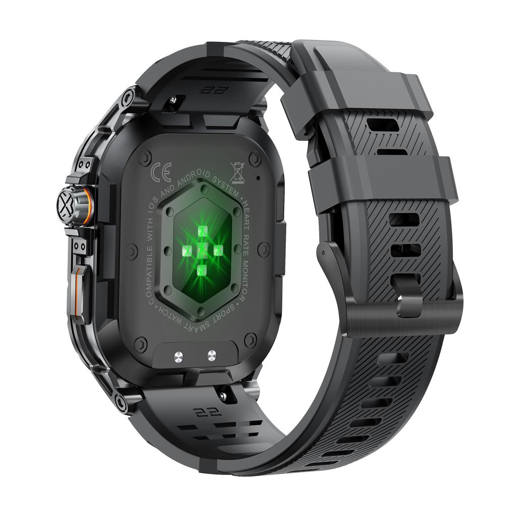 K63 1.96" AMOLED Screen Bluetooth-compatible Call Smart Watch with Heart Rate,Blood Oxygen Monitoring