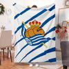 Real Sociedad Blanket Outdoor Flannel Blanket for Camping, Hiking, Garden Parties, Picnic Essentials,gift for family and friends