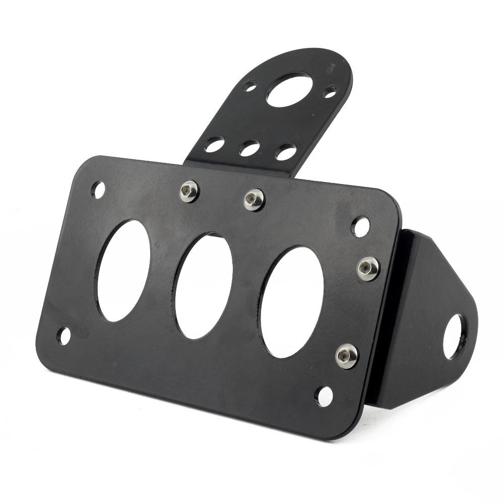 

Мотоциклетный боковой стоп-сигнал светодиодный задний фонарь номерной знак кронштейн для Harley Sportsters Bobber Number Plate