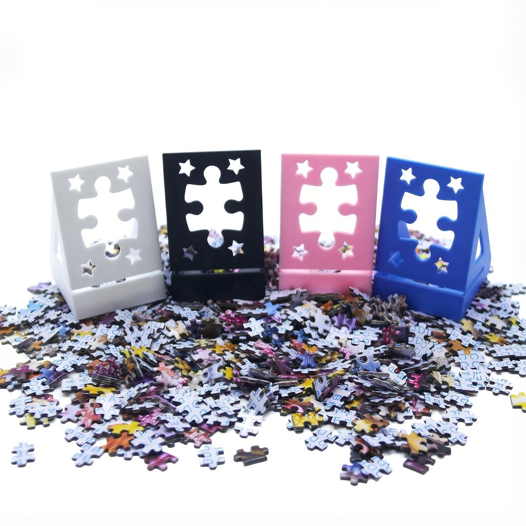 Multi-Functional Puzzle Storage Holder & Display Stand, Sturdy Plastic Organizer