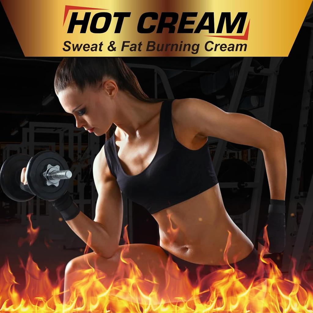 Sweat Cream for Skin, Natural Workout Enhaner Promotes Circulation for Targeted Areas, Support Muscle Warm-up & Skin Tightening, Enhance Exercise