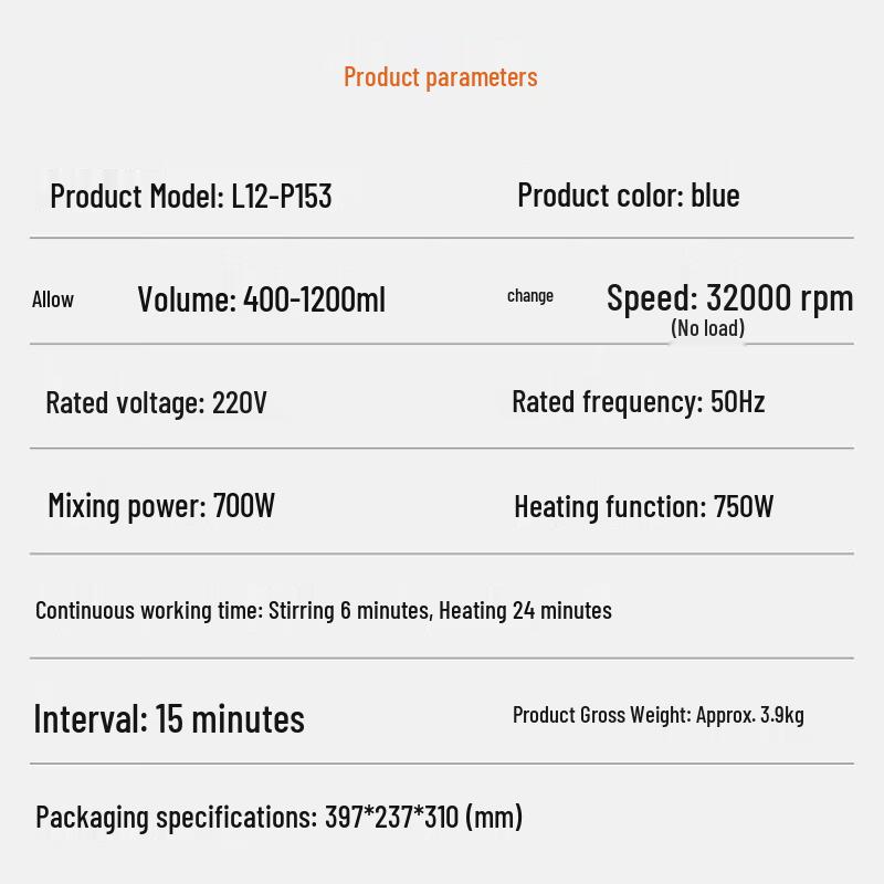 Joyoung 1.2L Multifunction Smart Blender CN Plug (adapter Included)