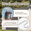 10 Pcs Shed Hooks, Long Shed Hooks for Tools Shovels Rakes Storage, Shed Accessories for Hanging Heavy Duty Individual