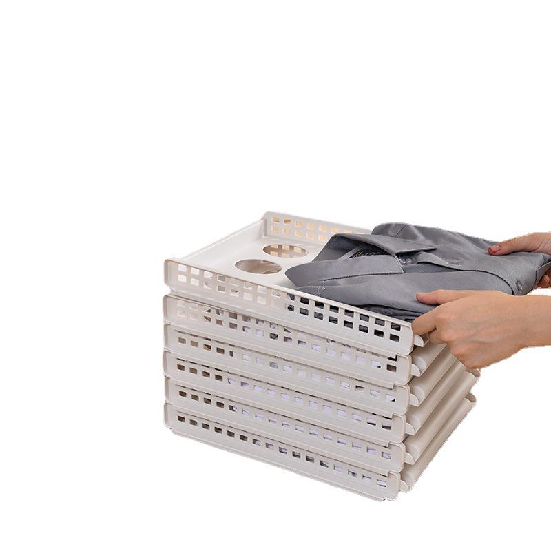 Stackable Multi-layer Plastic Wardrobe Storage Cabinet for Dorms