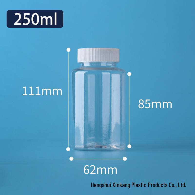 In Stock 30ml Transparent Wide-Mouth PET Plastic Bottle for Liquids or Solids
