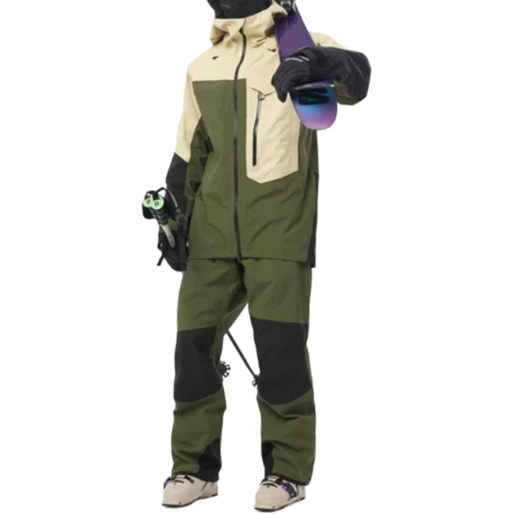 SALOMON Ski Coverall Men's Olive Green LC2312600