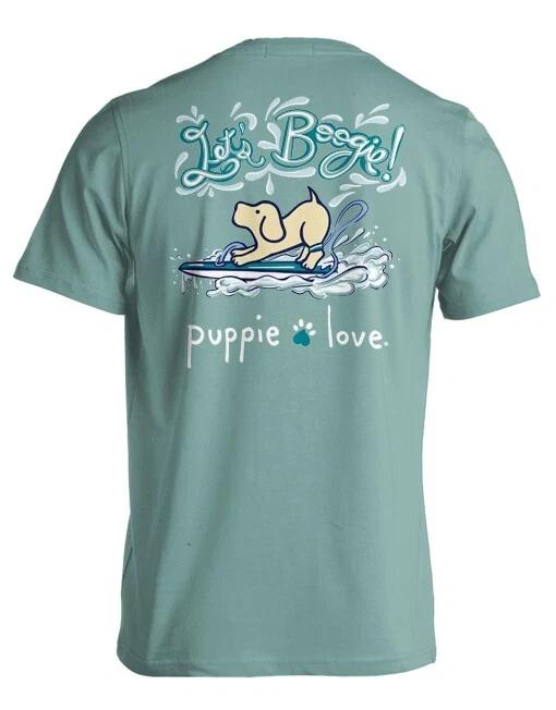 New PUPPIE LOVE Let s BOOGIE Surfing PUP T-Shirt XL