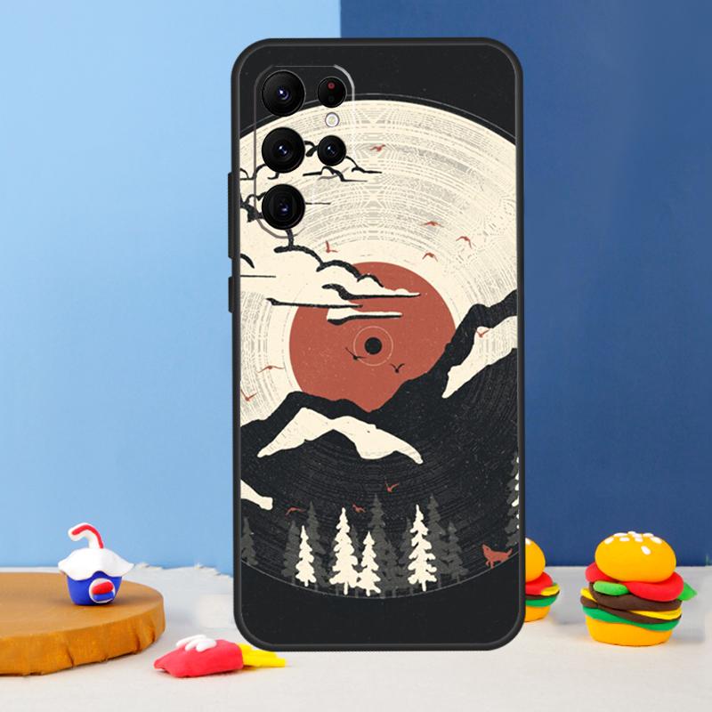 Vinyl Record Retro Phone Case For Samsung Galaxy S25 Ultra S9 S10 S20 S21 S22 Plus S23 FE S24 Ultra Cover Coque