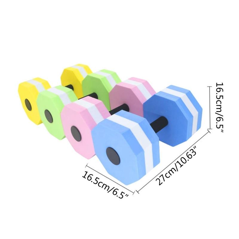 Sports High-Density-EVA-Foam Dumbbell Set Aqua Fitness Barbell Water Fitness Equipment for Pool Aerobics,Therapy-Fitness