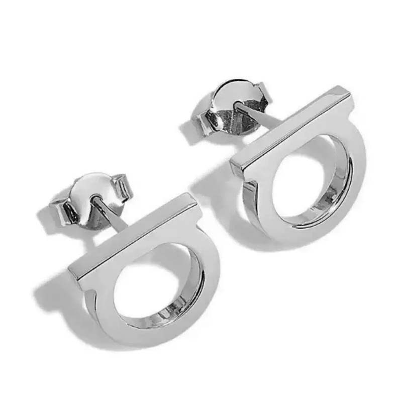 

Stainless Steel Simple Personalized Design Light Luxury Earrings Female D Letter Fashion Commuter Ear Jewelry Party Gifts