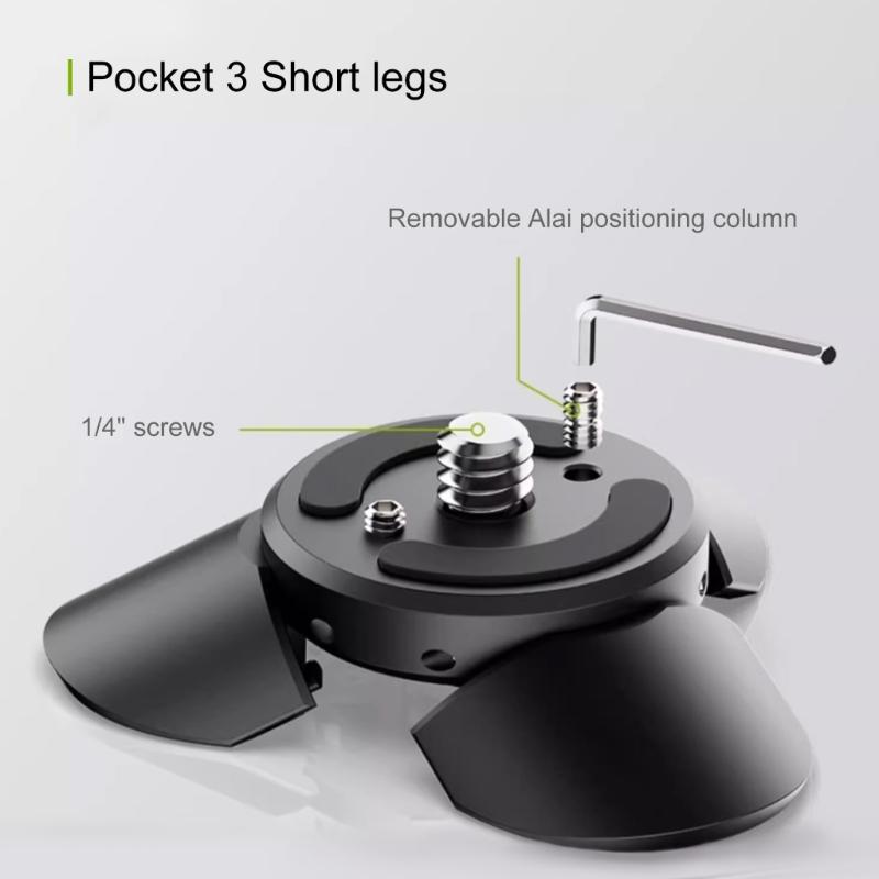 Camera Positioning Base Mini Tripod Kit Easy Installation For Pocket 3 Cameras Mount Enhances Stability
