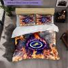 Millwall Football 3 Piece Bedding Set Soft Duvet Cover Set with Pillowcases Printed Bedroom Decor Set for Home