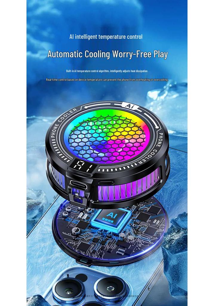 2026 TL10 AI Smart Mobile Cooler: Semiconductor Magnetic Suction, Four-Speed Freezable Temperature Control